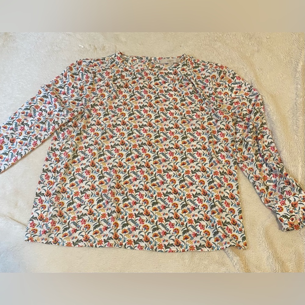 Multi-Color Floral Loft Top